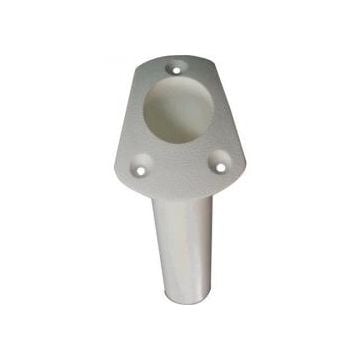 Rod holder top 30 deg. White 8-3/4"L 1-1/2" ID 2" OD flush mount long HDPE material