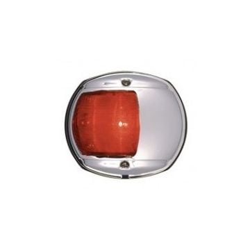 Navigation Port 24V chromed Brass with black polymer base vertical mount side light