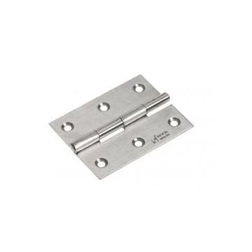 Hinge butt 60 x 34 mm SS316 satin finish