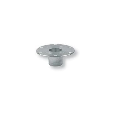 Base flush mont dia.180mm for 60mm column dia. satin anodized aluminium 62 mm built-in depth