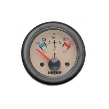 Gauge water temperature TEMPN cream 24V (40-120 deg. C) cut-out Dia. 52 mm excluding sensor