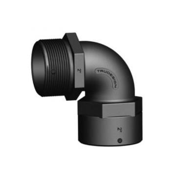 Elbow 90 deg. F-M Black 2" BSP GRP