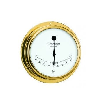 Inclinometer Brass 155mm Viking with Pointer Damping White Dial