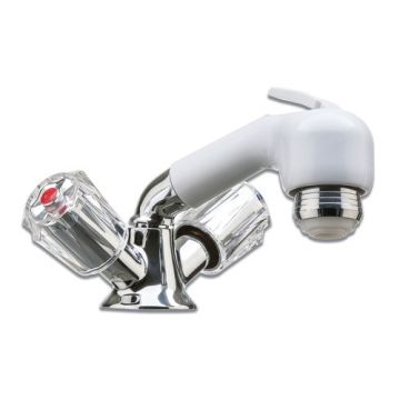 Tap with Removable Shower 1.5m Hose 3/8" Male Chromed Brass
