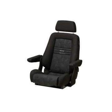 Seat helm Caribbean black artificial leather