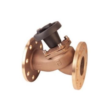 Valve non stick DN80 Bronze PN16 flange full flow Art.2200 with thermoplastic handwheel