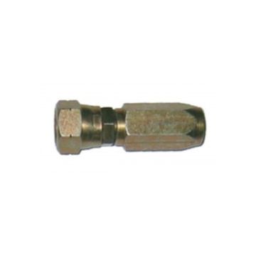 Connector steel ID 8 mm JIC M9/16 for hydraulic flexible hose