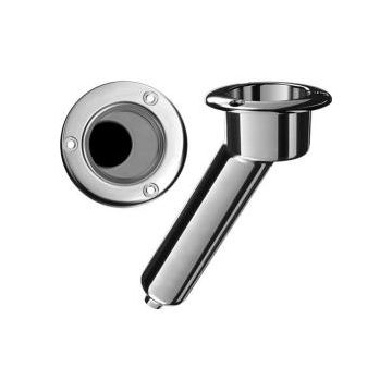 Rod cup holder SS316 round top 30 deg. rod Drain 3/8" NPT