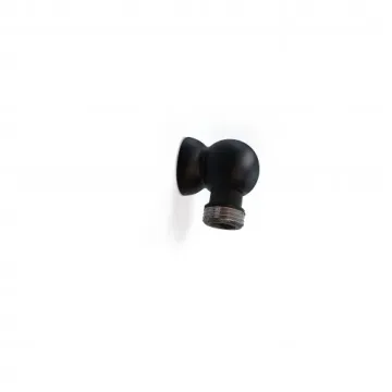 BGK0012 Through Bulkhead Elbow Connection - Brass Black Matt