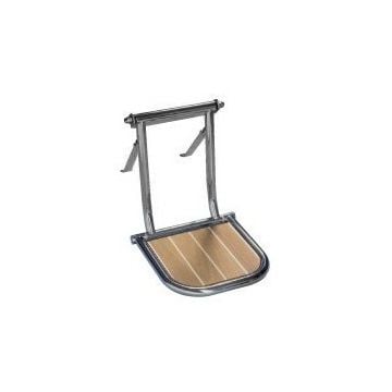 Footrest with teak footplate