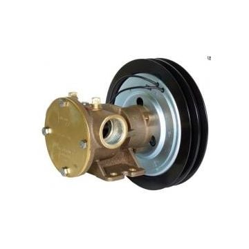Pump Flexible Impeller Clutch Driven 50580 Series 92.7 LPM 24V 2A Pulley 1" BSP Ports Bronze