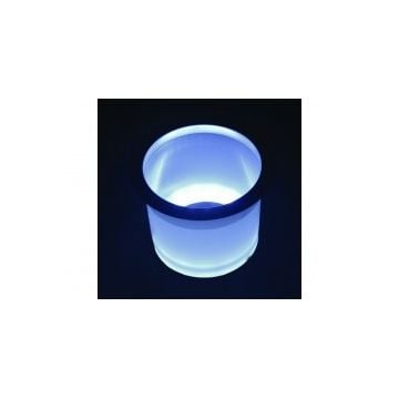 Holder drink White Led lighted with SS rim