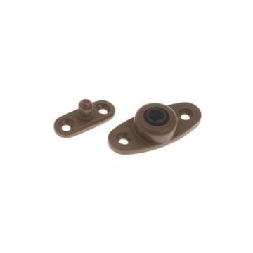 Door holder 17 x 58 mm Brown plastic