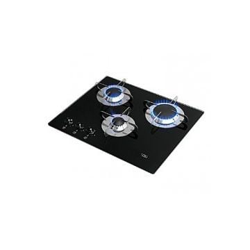 Cooker Gas Crystal 1 Auxiliary + 1 Semi-Rapid + 1 Rapid Burner Horizontal Switch