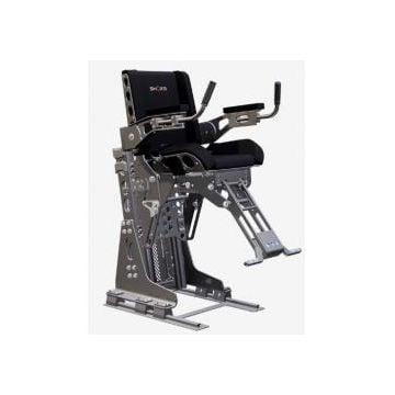 Seat SHOXS4800 10" suspension black upholstery with belt and stabilization unit