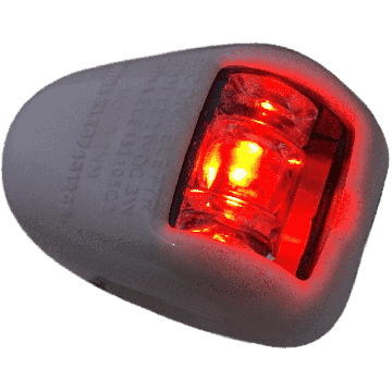 Navigation Light Orionis-A 112.5° Port Red White 12/24V LED Black Housing
