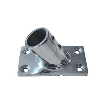 Stanchion base 90 deg. 7/8 rectangular SS316