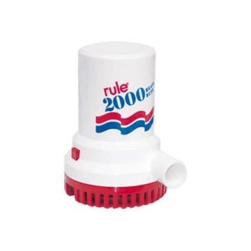 Pump bilge 2000 Gph 12V non automatic rule series