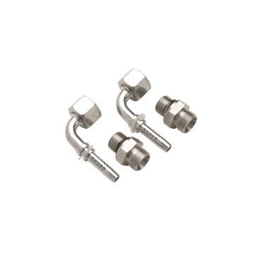 Hose connector FFS1090 90 deg. bend for fuel filters single spin-on type 330VTE(P)B, 340VTE(P)B & 350VTE(P)B