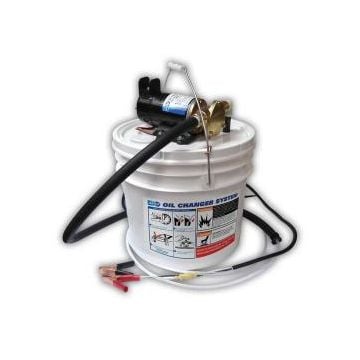 Pump oil changer 1.5gpm 24V porta quick reversible to both drain & refill engine oil with 13L container (non CE)