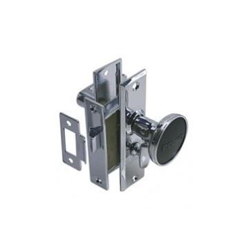 Mortise latch set (0960) 2-1/4" x "1.8" chromed zinc alloy