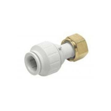 Connector tap straight 15mmx1/2" BSP (plastic)