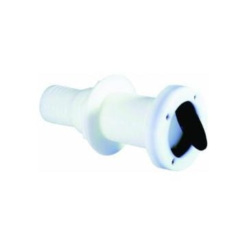 Thru-transom & scupper for 1-1/2" hose. Acetal construction
