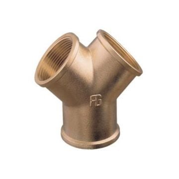 Y piece 3/8" F-F Brass Art0220