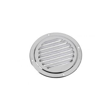 Vent louvred Brass Dia. 127 mm electro polished