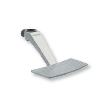 Footrest column mount Dia. 60 mm powder coated silver Aluminium