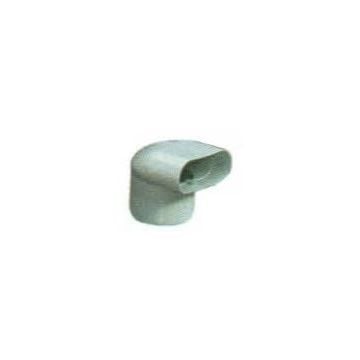 Duct oval elbow 90 deg. adaptor 100 x 40 mm to round Dia. 100 mm