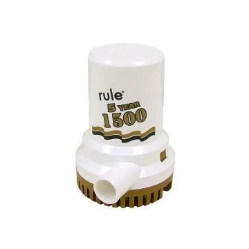 Pump bilge 1500 Gph 12V Gold series non automatic rule series with 5 years warranty