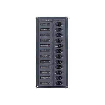 Panel 902NMV 12V 12 breaker vertical mount