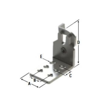 Hook clip SS double for 3300 series control cables
