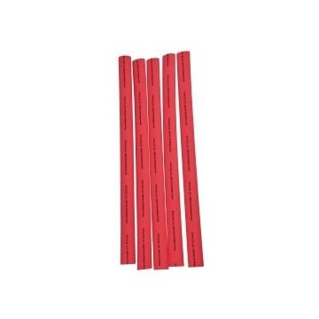 Heat Shrink Tube 3/8"x6" Red 5pc