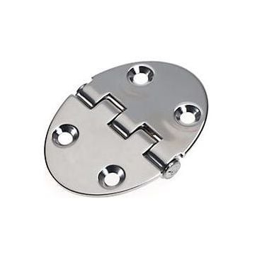 Hinge Ellipse Reversed 48x64.5mm SS316 Electro Polished