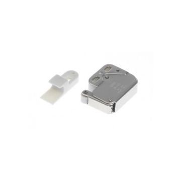 Latch mini 48 x 28 mm steel polished
