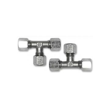 T piece set Dia. 18 mm for inflexible hydraulic hose