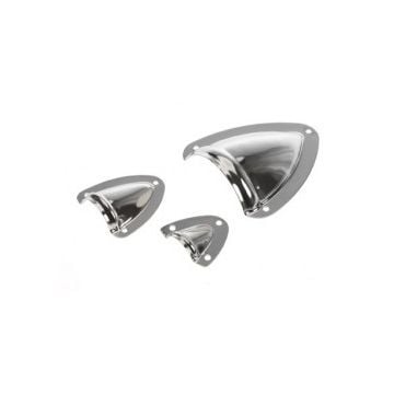 Vent clamshell 55 x 53 x 16mm SS304 electro polished