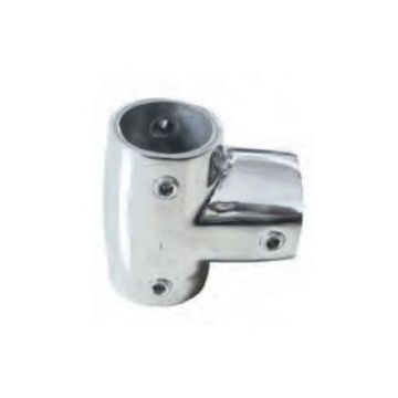 Stanchion Fitting T-Piece 90° with 6 Screws 7/8" Stainless Steel 316