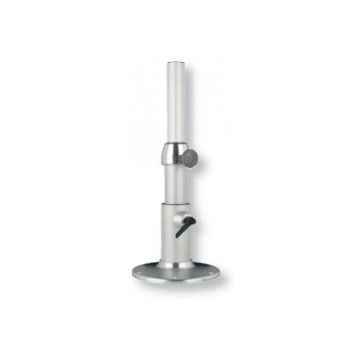 Table column manual 350-680mm adjustable height column Dia.100/76/60 mm base Dia.300mm ribbed Aluminium
