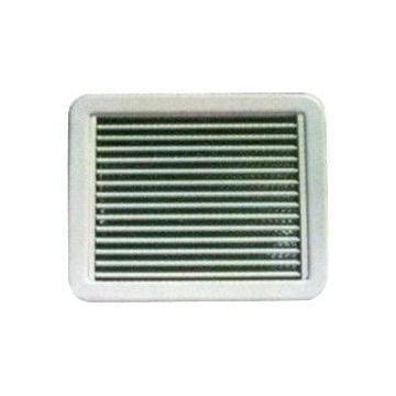 Air grille 10" x 10" return air white ABS