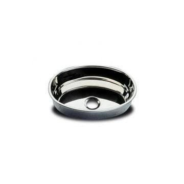 Sink SS38x26.5x12.5cm (LxBxD) oval mirror polish