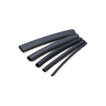 Heat Shrink Tube 1/2"x6" Black 5pc