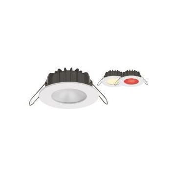 Downlight LED Ventura Bi-Colour 12/24V 4.7W 183lm 90° 2800K Warm White/Red Stainless Steel IP65 Dimmable