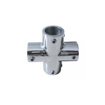 Stanchion Fitting Cross 7/8" Stainless Steel 316