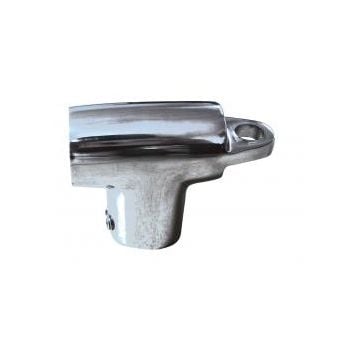 Stanchion Fitting T-Piece 90° with Eye 7/8" Stainless Steel 316