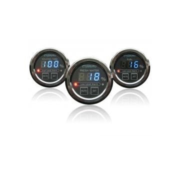 Gauge Black Water 12/24V Black 2" Cut-Out Panel Mount Dia.68x60mm