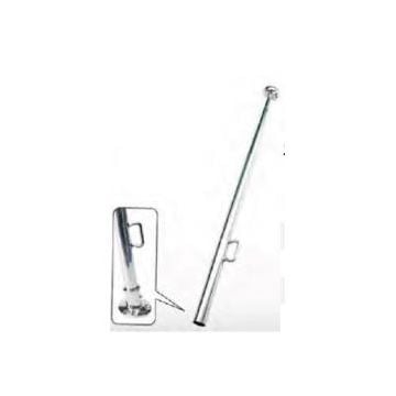 Flag pole Dia. 25 mm 1.2 m socket mount SS316
