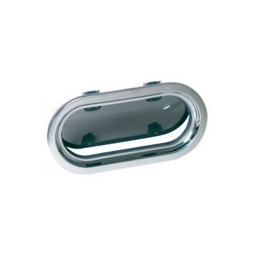Porthole PMS23A1 322 x 177 mm cut- out SS316 frame with mosquito screen CE certified A-I